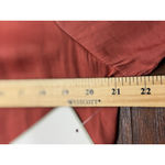 NEW Calligraphie Womens Coral Wrap Blouse Size L Long Sleeves Satin Crepe Boho Orange Size L Photo 10