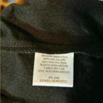 Bar III  Women's Peplum Shirt Top Gold Black 3/4 Length Sleeve Flare Waist Size S Photo 3