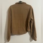 Wrthy Cropped Boxy Caramel Brown Shirt Jacket Shacket Size L Photo 5