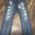 AG Adriano Goldschmied AG Ex-Boyfriend Distressed Crop Jeans Nwt boho fall denim designer y2k celeb Photo 0