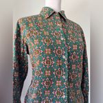 The Territory Ahead Vintage Y2K  Teal, Green & Pink Collared Button Down Shirt Photo 3