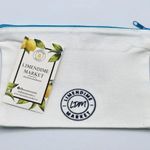 Sunnah Canvas Zipper Pencil Bag Makeup Bag Pouch Bag Handmade NWT White Photo 1