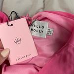 Hello Molly Party It Up Dress Pink NWT Women's Size XS One Shoulder Ruched Photo 8
