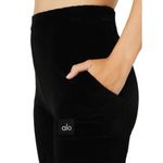 Alo Yoga  - Micro Corduroy High-Waist Winter Break Flare Pants Black Sz Xs Photo 2