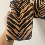 ZARA Black and Tan Animal Print Crop Top Photo 3