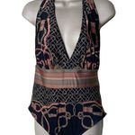 Mermaid Swimwear Halter Neck One Piece Swimsuit Brown Womens L Size L Photo 1