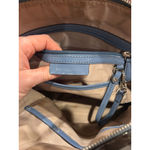 Michael Kors Blue Patent Leather Dome Satchel Handbag with Lock Charm – Interior Photo 11