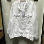 Jones New York NWT  size 3X white Linen jacket Photo 4