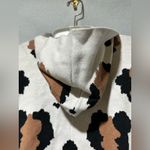Carmen Marc Valvo  hooded leopard print pullover cardigan Medium New with tags Photo 3