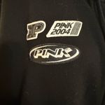 PINK - Victoria's Secret Victoria's Secret Pink Ivy Fleece Relaxed Full Zip Hoodie Color Black Racing Med Photo 3