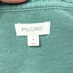 Pilcro Mint Green Eyelet Sleeve Crop Pullover Top, Medium, Balloon Sleeve Photo 1