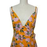 Free People NWT Finer Things Maxi Dress in Sunshine Combo Orange Floral Size L Photo 5