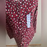 Old Navy NWT red leopard print cardigan medium Photo 3