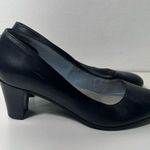 Skypro Anesia Machado II Flight Attendant Cabin Crew Slip On Leather Pumps Heels Black Size 6.5 Photo 5