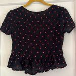 Brandy Melville Flower Tie Top Photo 2