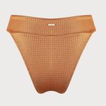 BERLOOK Caramel V Cut Jacquard Bikini Bottom ONLY 59 Orange Size L Photo 6