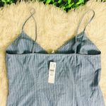 Topshop Pinstripe Denim Wrap Dress 12 Photo 5