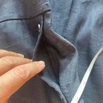 Rebecca Taylor  Navy wide leg side button linen blend trouser 12 Photo 8