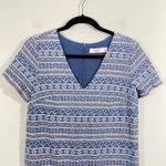 Ali & Jay Women's Blue Fully Embroidered V-neck Short Sleeve Mini Dress Size M Photo 8