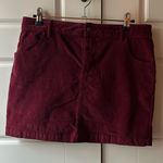 BDG  Burgundy Corduroy Skirt Photo 0