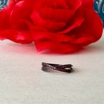 Black Crossed Band Ring, Size 8 Photo 1