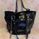 B Makowsky B. Makowsky Leather snakeskin embossed black shoulder bag Photo 1
