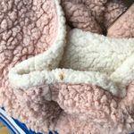 Forgotten Grace NWT Blush Pink Quarter Zip Sherpa Teddy Hoodie Size Medium Photo 4