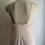 Vintage 70s Val Mode Pink Nightgown Long Bow Sheer Strappy Medium Photo 3