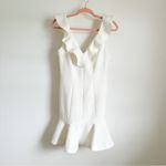 Likely  Harlow Sleeveless White Ruffle Flounce Mini Dress 4 Photo 4