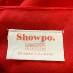 Showpo Cloud Cover Faux Wrap Ruffle Mini Dress Womens 2 Red Cocktail Party Girly Photo 12