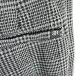Banana Republic Black White Houndstooth Cropped High Rise Dress Pants Trousers 8 Photo 3