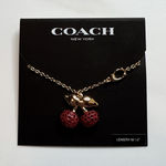 Coach NWT  Cherry Pendant Necklace  Photo 0