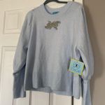 CeCe  Blue Bling Bow Holiday Winter Sweater Photo 2