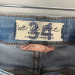 We The Free  People Womens Blue Curvy High Rise Super Skinny Denim Jeans Size 34 Photo 1
