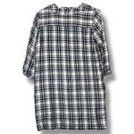 Madewell  Plaid Blue Tunic Dress Sz S Cottagecore Preppy Minimalist Academic Fall Photo 2