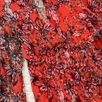 IRO $565 NWT  Paris Cover Up Dress Size 34 Ruffle Red Floral Long Sleeves Photo 9