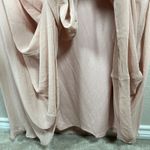 Dessy Collection Pink Maxi Chiffon Dress Plus 16 Puff Sleeve Fairy Bridesmaid Photo 5