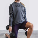 Nobull NWT  Women’s Crew Sweatshirt - Small - Charcoal Grey Photo 0