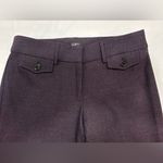 Loft  Marisa Trouser Dark Berry Melange Wide Leg Pants Size 4 Photo 5