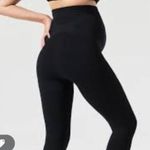 Women's Black Blanqi Maternity Belly Support Leggings Size Small EUC #1761 Photo 2