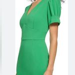 DKNY Womens Sheath Scuba Crepe Green Dress Size 14 Photo 0