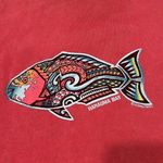 Crazy shirts Hanauma Bay sz XS red short sleeve Tshirt with colorful fish EUC Photo 2