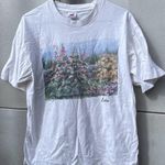 Fruit of the Loom Vintage Groan & mc gurn women’s Boston Flower Shirt Single Stich USA Made Sz L Photo 1