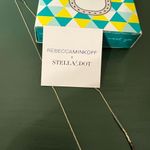 Stella & Dot Prima layered necklace gold gray bead Photo 3