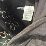 Joe Boxer  Black Terry‎ Cloth Vee Neck Hoodie Size Woman's Small Photo 2