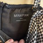 MINKPINK Black and White Houndstooth Mini Dress Photo 2