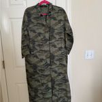 ZARA  Long Camo Collared Shirt Maxi Dress Photo 4