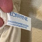 Vintage Lorraine cream satin slip dress with floral lace detail Size‎ Large Photo 5