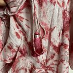 Rococo Sand Ava Rosewood Tie Dye Print Faux Wrap Ruffle Mini Dress Size M Size M Photo 13