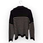 LA LIGNE Sailor Stripe Cotton Sweater Size XL Black Photo 4